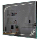 Specchio LED Quadrato | Controllo tramite interruttore a muro | Luce bianca neutra - Reyze Serie Good Vibes Modello 1